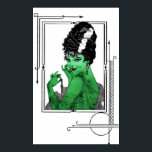 Art Deco Bride Poster<br><div class="desc">Soweit ich weiß,  sind diese Bilder öffentlich zugänglich und sollen in den USA uneingeschränkt genutzt werden können. Bitte kontaktieren Sie mich,  wenn Sie feststellen,  dass eines dieser Bilder nicht in Public Domain sind.</div>