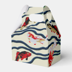 Art Deco Bunte Karpfen Schwimmen Marine Dekor Geschenkschachtel