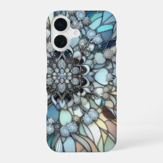 Art Deco Buntglasmosaik iPhone 16 Hülle