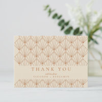 Art Deco Burnt Orange Elegante Hochzeit