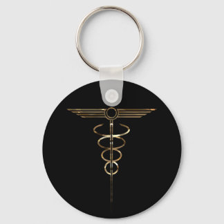 Art Deco Caduceus Schlüsselanhänger