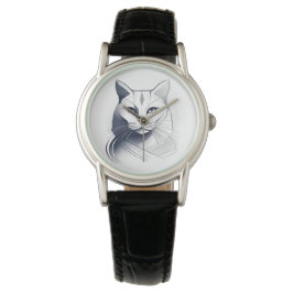 Art Deco Cat eWatch Armbanduhr
