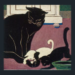 Art Deco Cats Poster<br><div class="desc">Anpassbare Art-Deco-Originale,  Gedicht an veränderter Kunst</div>