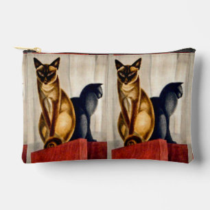 Art Deco Cats Zubehörtasche
