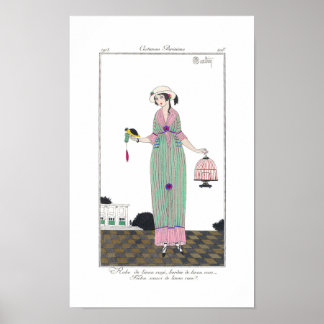 Art Déco Charles Martin Plaque de mode Imprimer Po