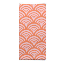 Art Deco Citrus Peel Scallop Coral
