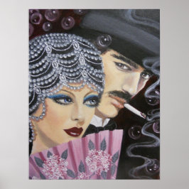 ART DECO COUPLE POSTER