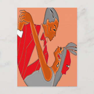 ART DECO COUPLE POSTKARTE