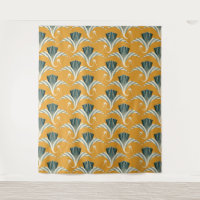 Art Deco Crane - gelber Hintergrund
