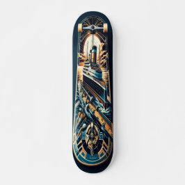 Art Deco Cruiser Deck Skateboard