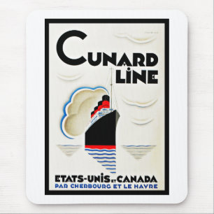 Art Deco Cunard Line Mousepad