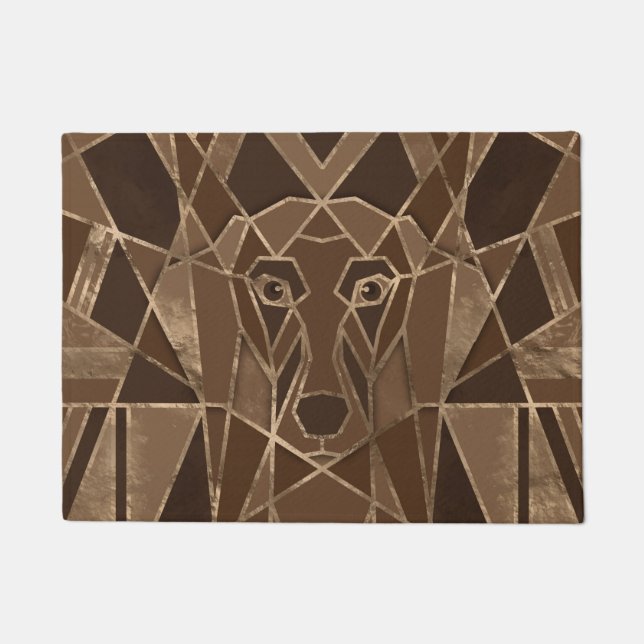 Art-Déco-Dackel Fußmatte (Vorderseite)