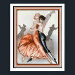Art Deco "Dance Le Deux" 16 x 20 Poster<br><div class="desc">Dance Le Deux, Pariser Art Deco Poster - 16 x 20</div>