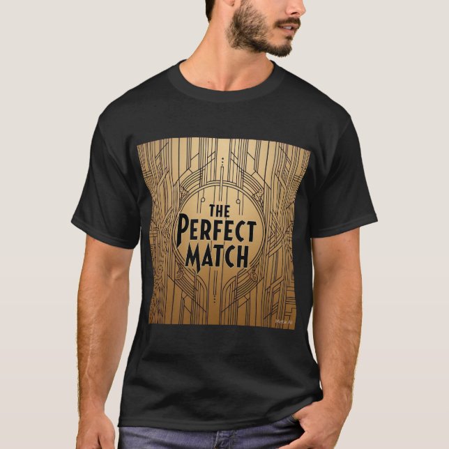Art Deco Das perfekte Match Mens Tshirt (Vorderseite)
