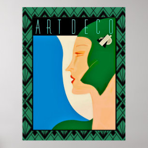 Art Déco de couverture de magazine vintage