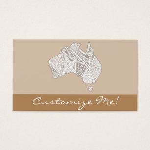 Art déco de la carte de l'Australie