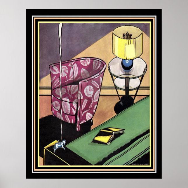 Art-Deco-Dekor der 20er Jahre Print 16 x 20 Poster (Vorne)