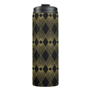 Art Deco Dekoration Nahtloses Muster Thermosbecher