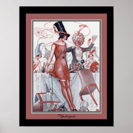 Art-Déco der 1920er Jahre "Madrigals" Poster