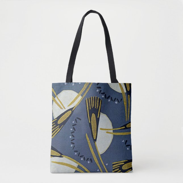 Art Deco Design #7 floral Tasche (Vorderseite)
