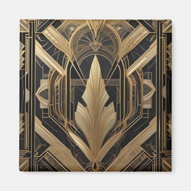 Art Deco Design Architektur 1920er-Türen Magnet (Vorne)