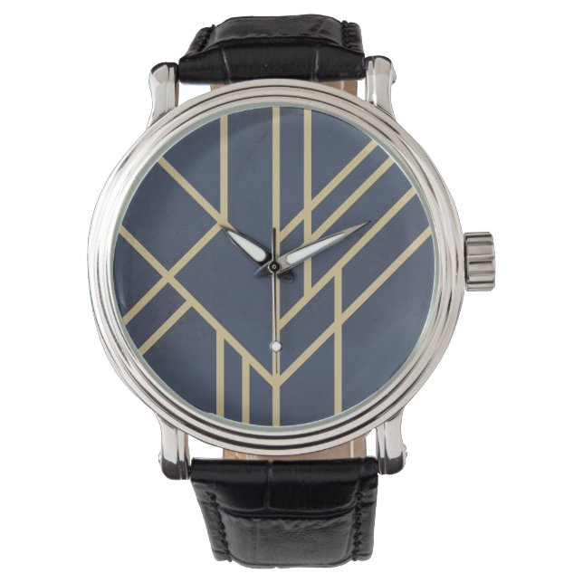 Art-Deco-Design Armbanduhr (Vorderseite)
