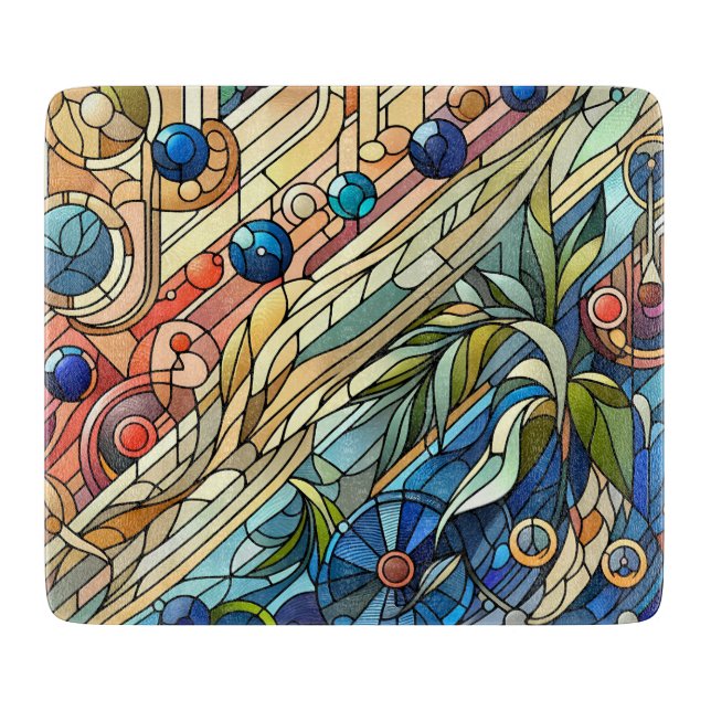 Art Deco Design Cutting Board Schneidebrett (Vorderseite)