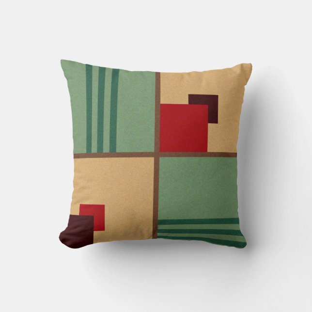 Art Deco Design der 1930er Jahre Kissen (Vorderseite)