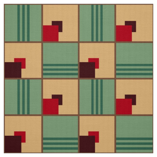 Art Deco Design der 1930er Jahre Stoff (Muster)