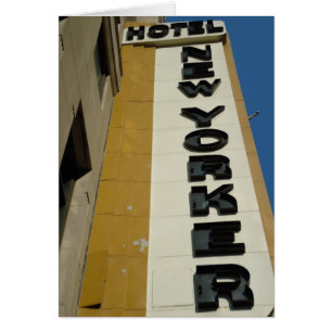 Art Deco Design, Grußkarte von Manhattan