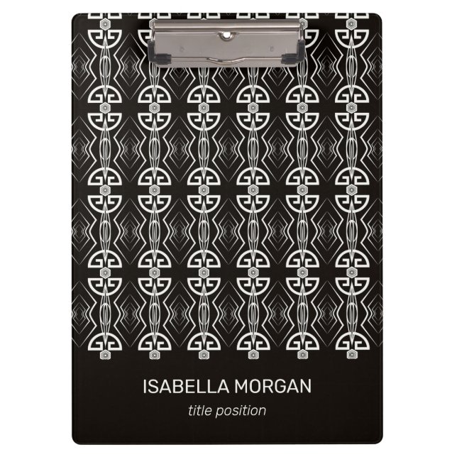 Art Deco Design Klemmbrett (Vorderseite)