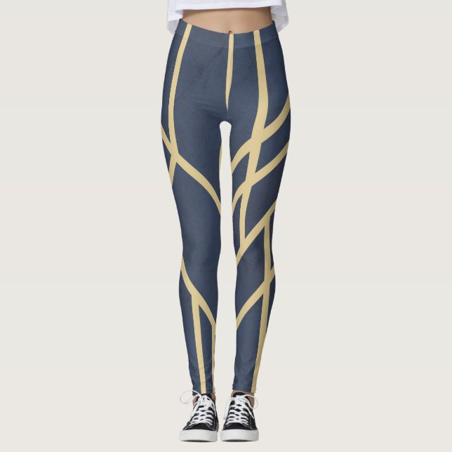 Art-Deco-Design Leggings (Vorderseite)