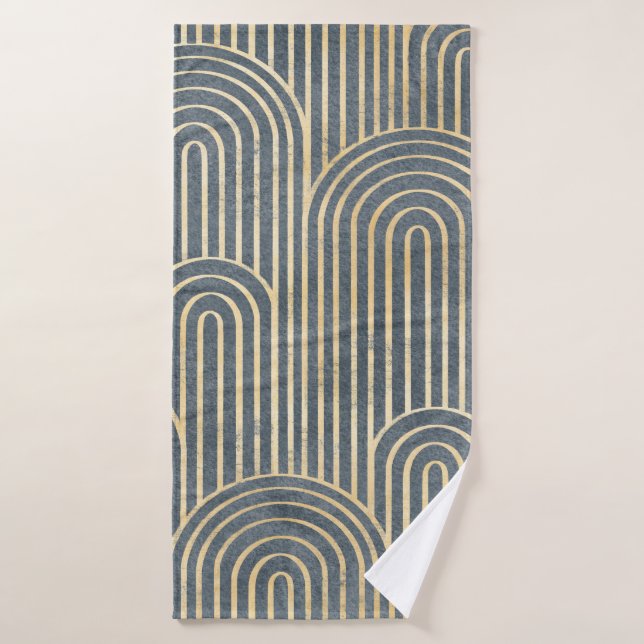 Art Deco Design Luxus geometrisch nahtlos pa Badehandtuch (Badehandtuch)