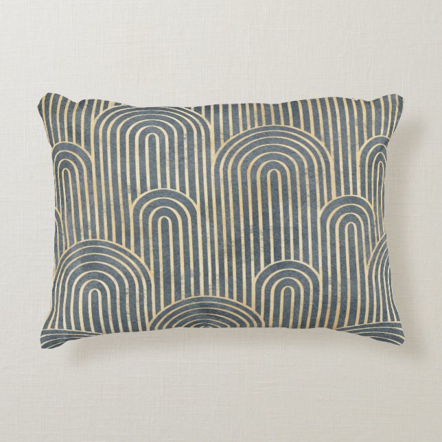 Art Deco Design Luxus geometrisch nahtlos pa Dekokissen (Vorderseite)
