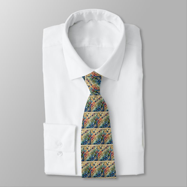Art Deco Design Neck Tie Krawatte (Gebunden)