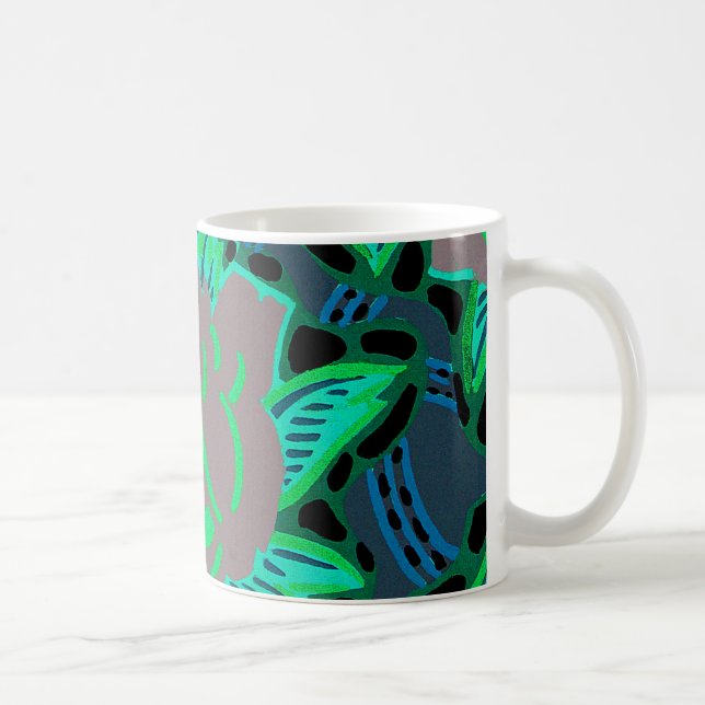Art Deco Design Nr. 10 Rose Kaffeetasse (Rechts)