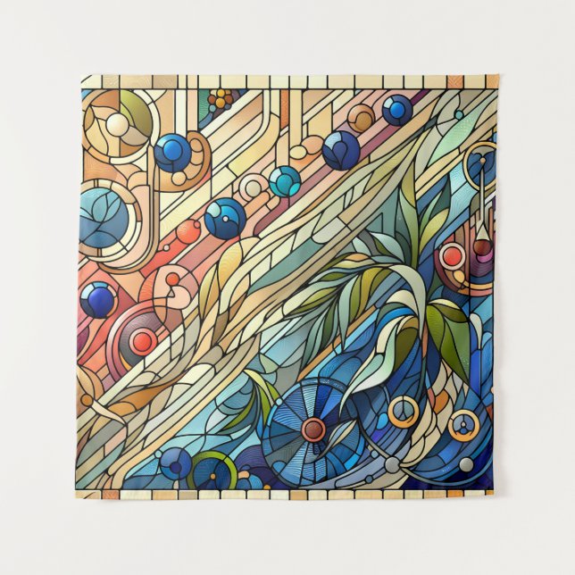 Art Deco Design Tapestes Wandteppich (Vorderseite)