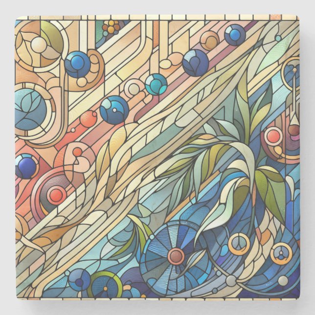 Art Deco Design Untersetzer (Vorderseite)