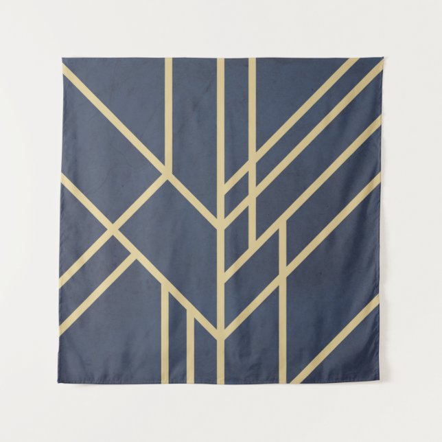 Art Deco Design Wandteppich (Vorderseite)