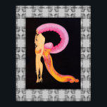 Art Deco Design with Erte's letter R Poster<br><div class="desc">If you choose to download, Your local Walgreen store makes board posters of your download into different sizes and in various textures at a very good price. Sometimes with a discount. A tip from my US friend. For UK see "Digital Printing" online. The central image is from Erte's Alphabet series...</div>