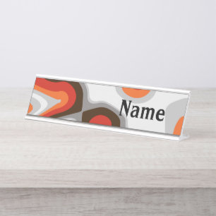 Art Deco Desk Name Plate Schreibtischnamensplakette