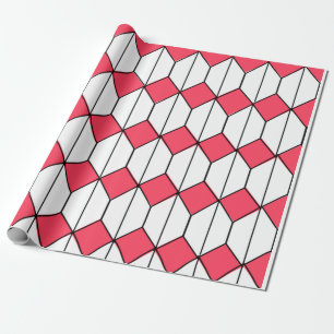 Art Deco Diamanten und Sechsecke  Geschenkpapier