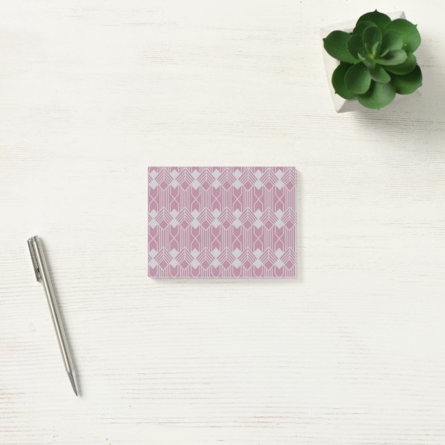Art Deco Diamond Formen und Linien Post-it Klebezettel (Büro)