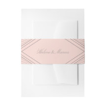 Art Deco Diamond Rosa Hochzeit