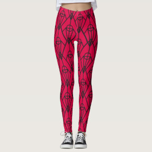 Art Deco Diamonds Leggings