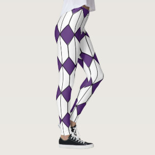 Art Deco Diamonds und Hexagons Leggings