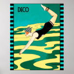 Art Deco Diver (Cover des Social Magazine) Poster<br><div class="desc">Wenn Sie sich für den Download entscheiden, macht Ihr Walgreen Store Platinenplakate aus Ihrem Download in verschiedene Größen und in verschiedenen Texturen zu einem sehr guten Preis. Manchmal mit einem Rabatt. Ein Tipp von meinem US-Freund. Für Großbritannien siehe "Digital Printing" online. Dieses Bild ist ein Vintage-Bild aus einem Vintagen Social...</div>