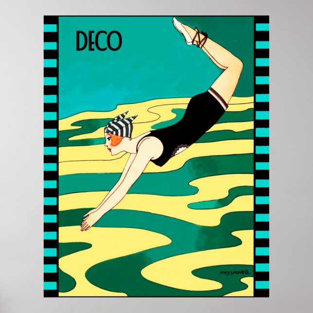 Art Déco Diver (Revue Sociale) (Devant)