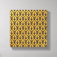 Art Deco-Drachenschuppen - Blaue und goldene Schup