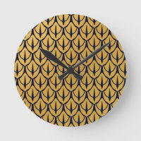 Art Deco-Drachenschuppen - Blaue und goldene Schup